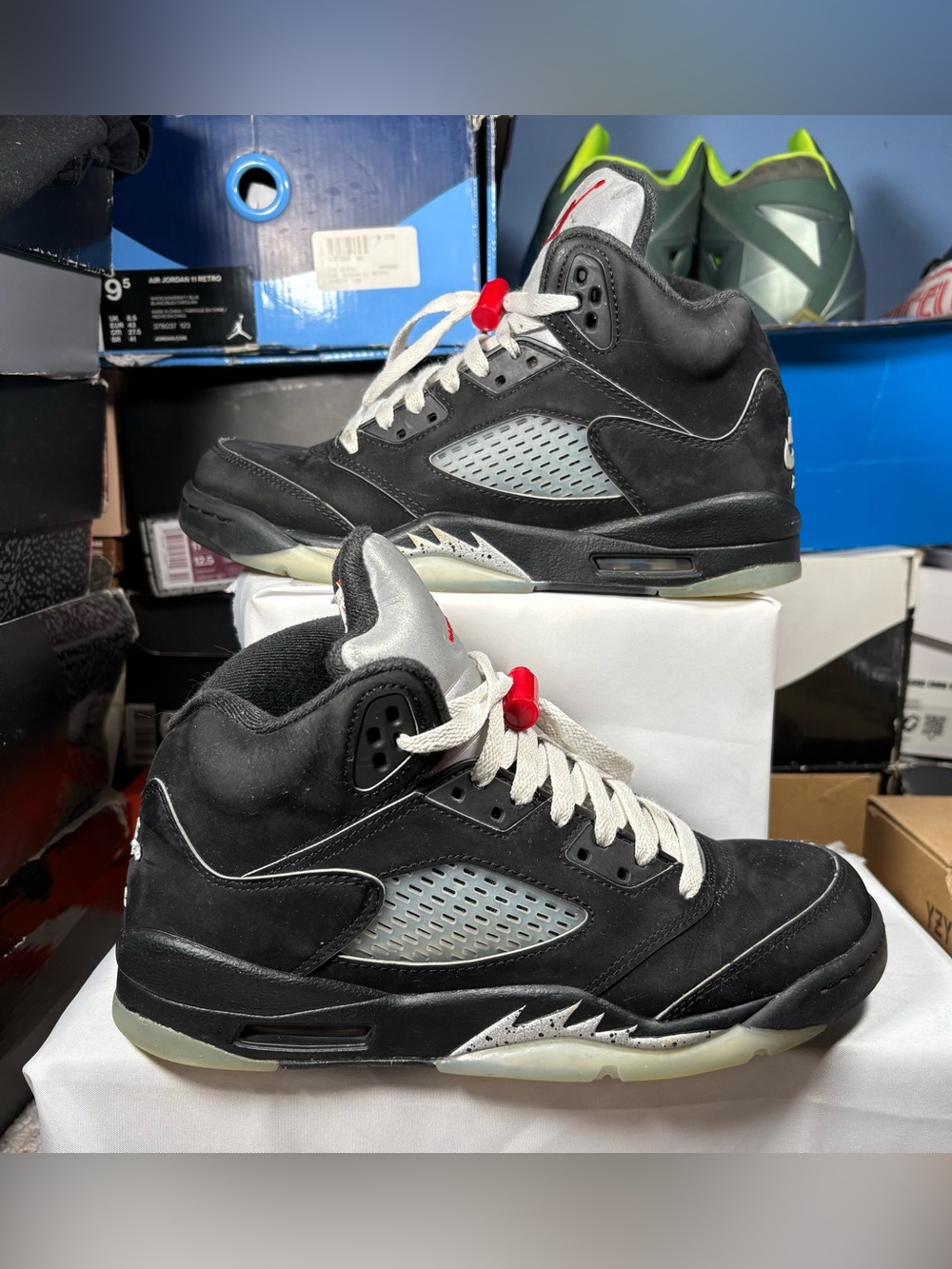 Size 6Y - Air Jordan 5 Retro OG Black Metallic Reimagined